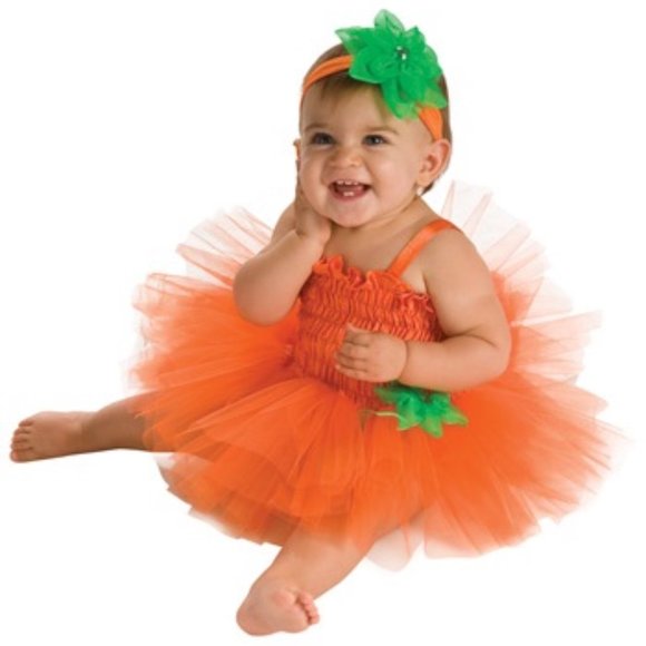 Other - Pumpkin 0/6 M Halloween Tutu Dress Coststume